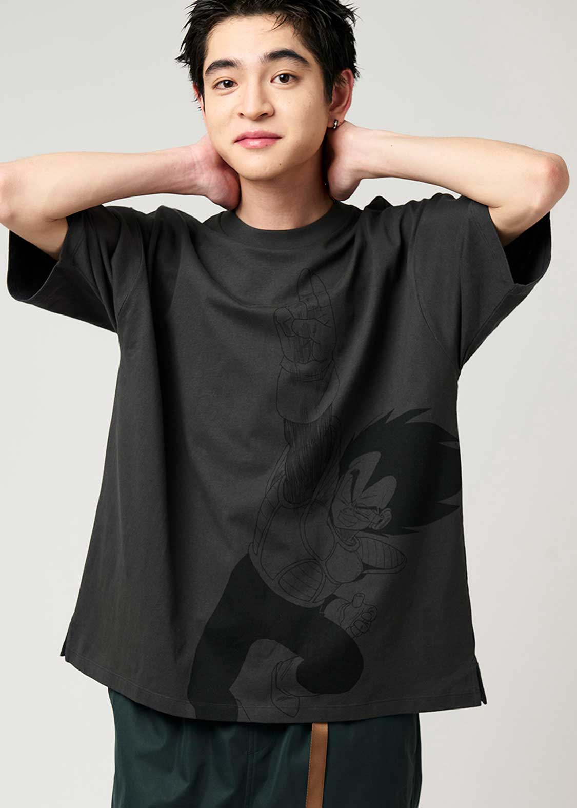 Dragon Ball Z Graniph Collection Collaboration Clothing - Here it is, fireworks Big Silhouette T-shirt