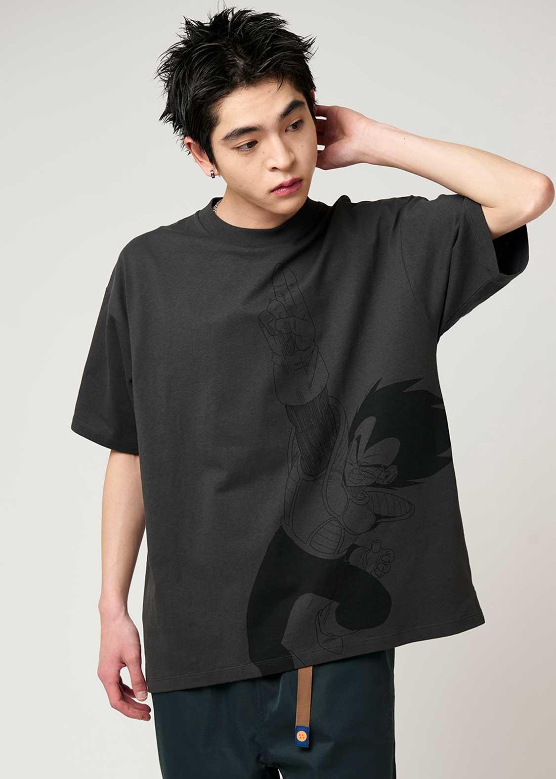 Dragon Ball Z Graniph Collection Collaboration Clothing - Here it is, fireworks Big Silhouette T-shirt