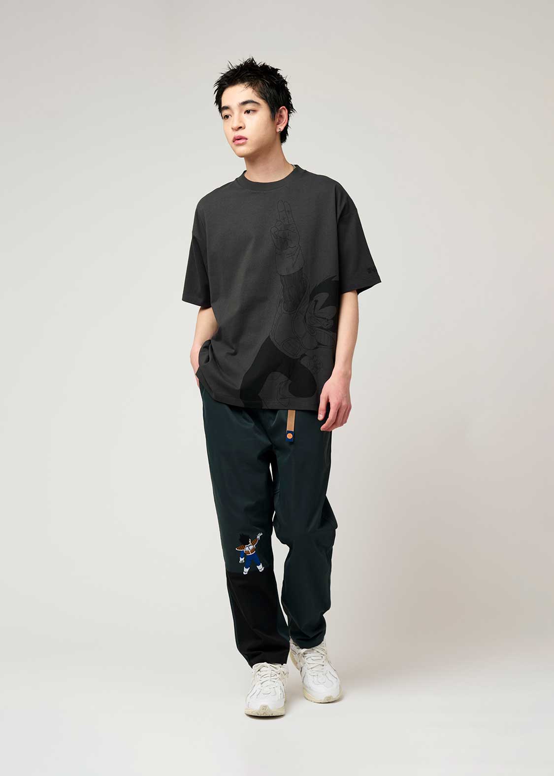 Dragon Ball Z Graniph Collection Collaboration Clothing - Here it is, fireworks Big Silhouette T-shirt