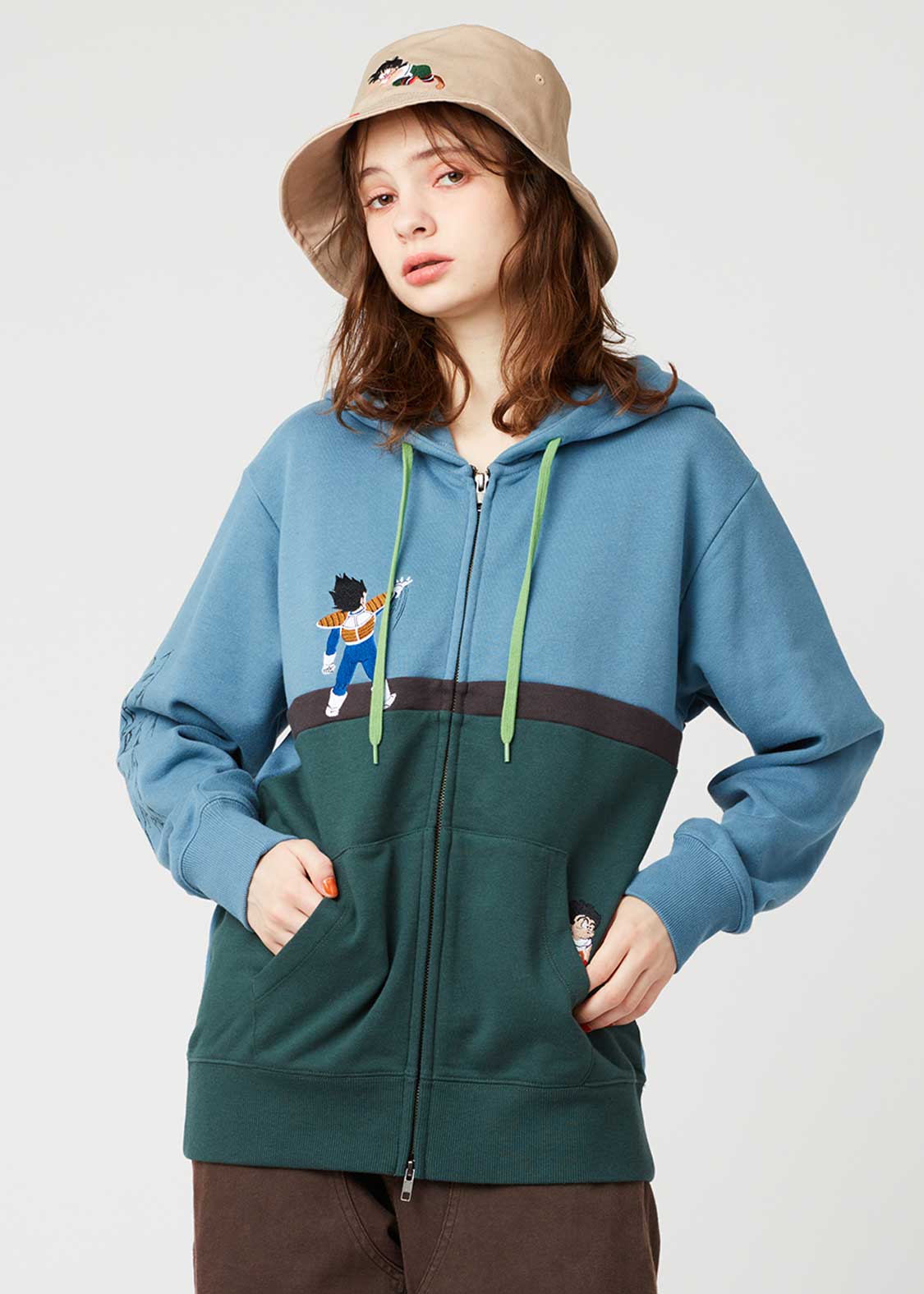 Dragon Ball Z Graniph Collection Collaboration Clothing - Hidden Dragon Ball Fleece Zip Hoodie