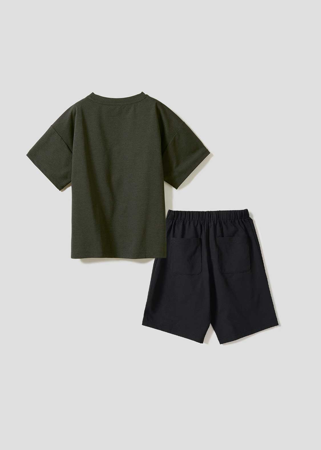 Dragon Ball Z Graniph Collection Collaboration Clothing - Legendary Super Saiyan Kids Dry Big T-shirt and Dry Shorts Set