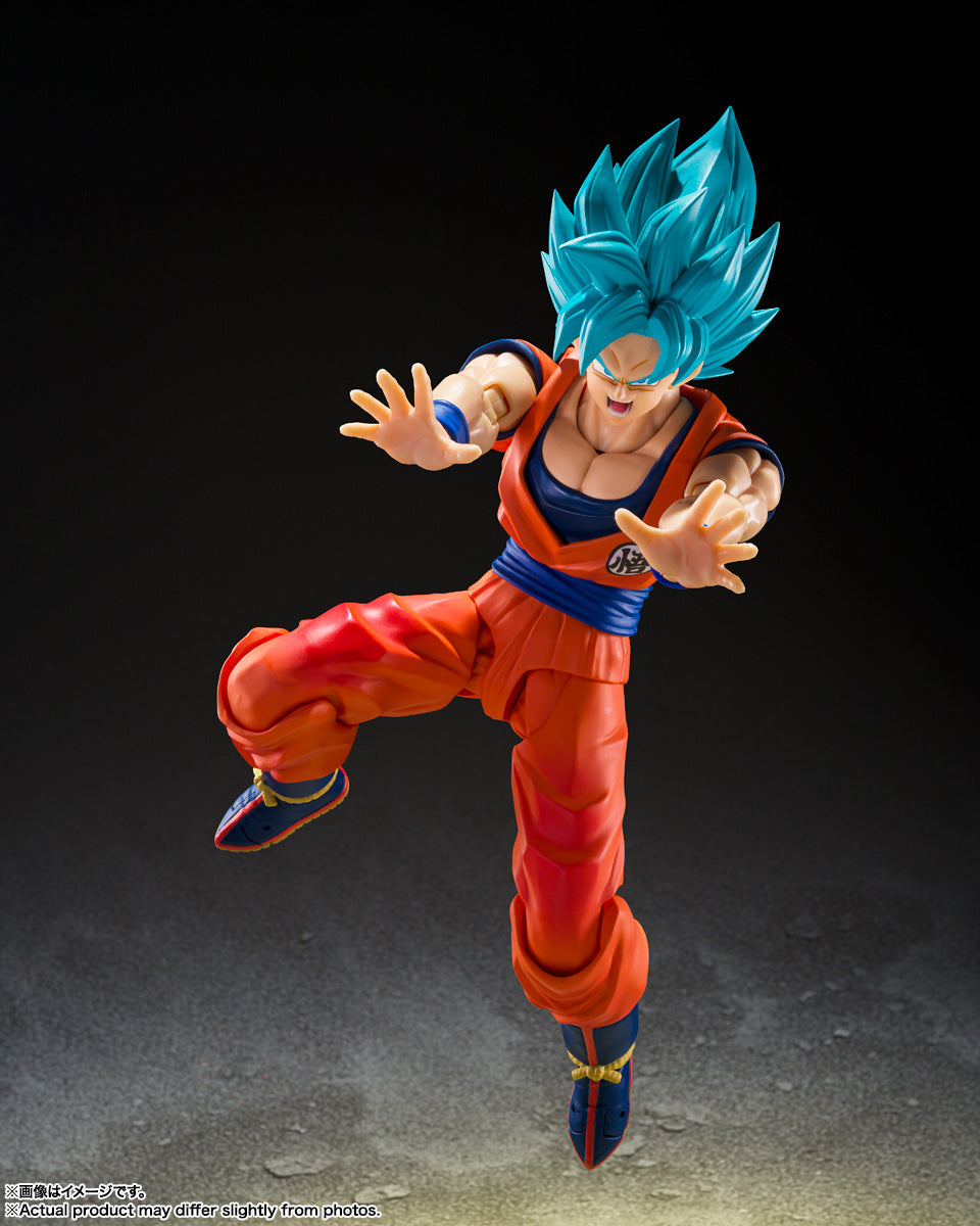 Dragon Ball Z S.H.Figuarts Figure - Super Saiyan Son Goku Blue Power Transcending Limits ver.