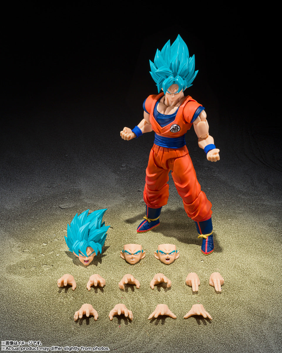 Dragon Ball Z S.H.Figuarts Figure - Super Saiyan Son Goku Blue Power Transcending Limits ver.