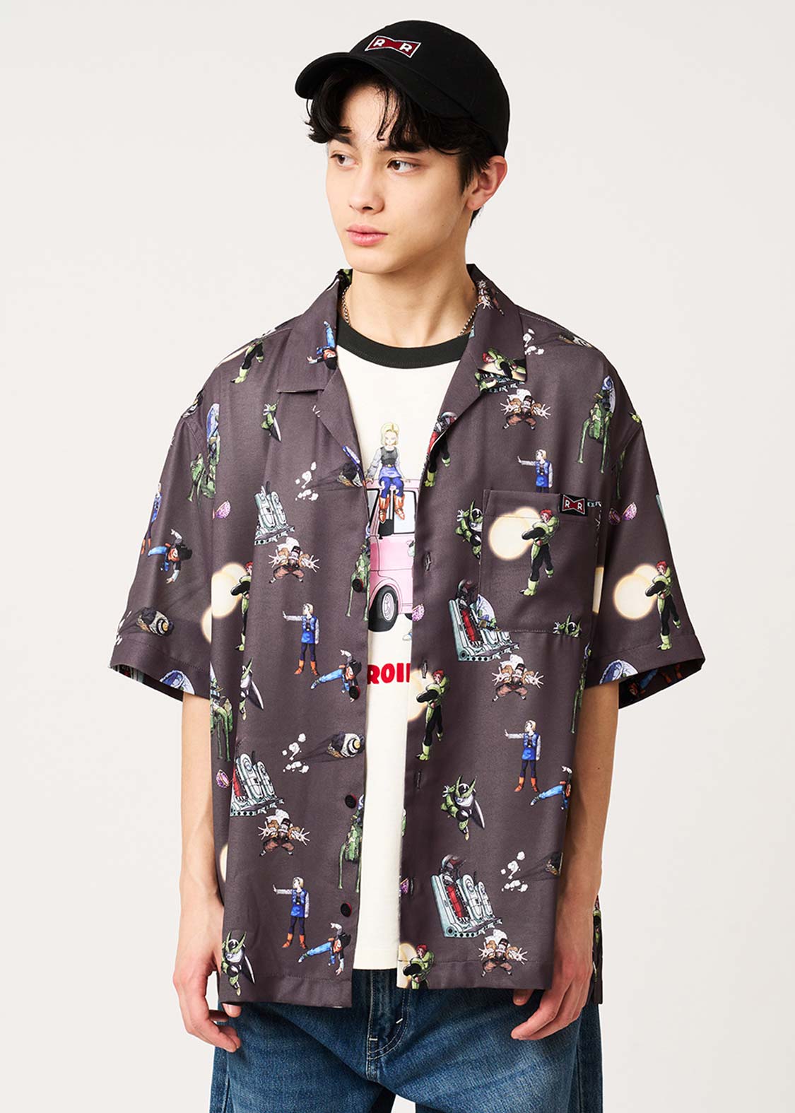 希少 ヴィンテージ TOSHIBA 東芝 ゲームシャツ Dragon Ball Z x Graniph Fashion Collection - Dr. Gero's Revenge