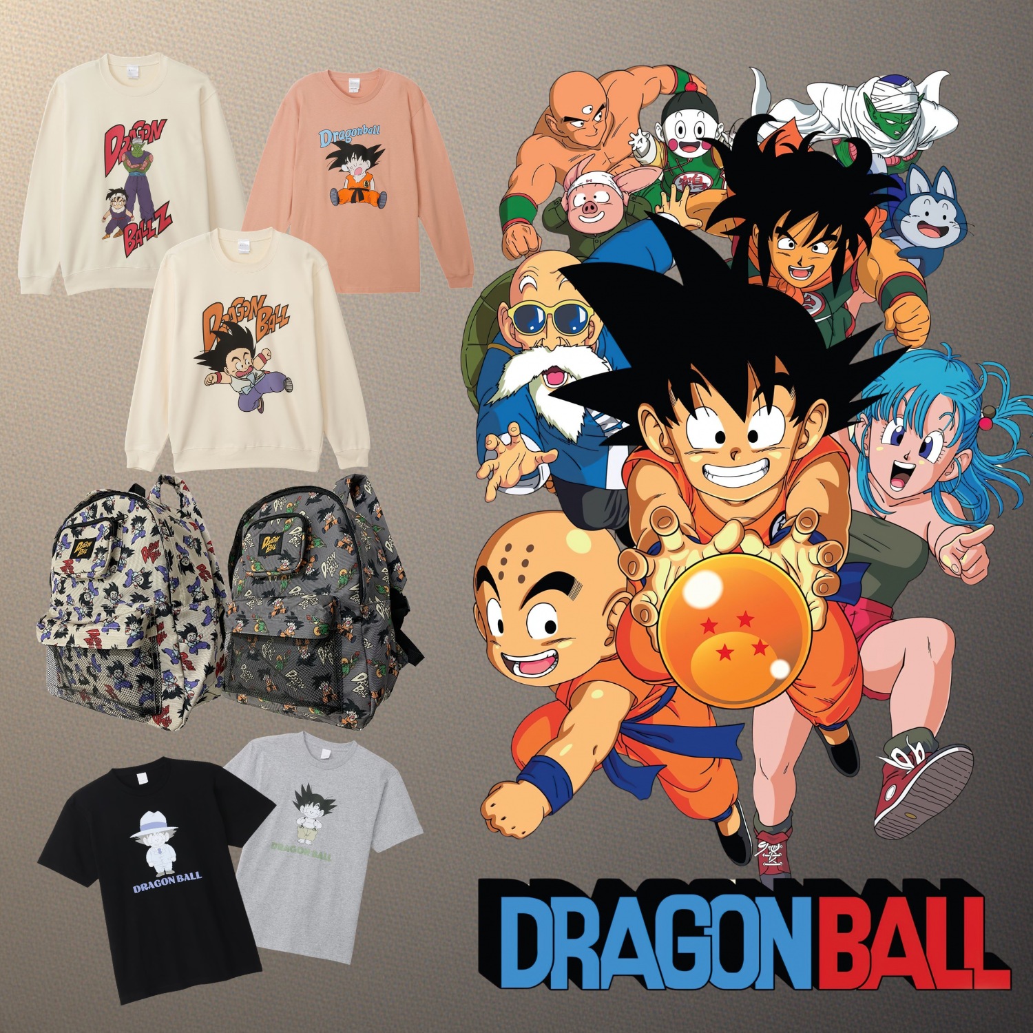 Dragon Ball x Small Planet Collection - Warrior Print Backpack (3 Types)