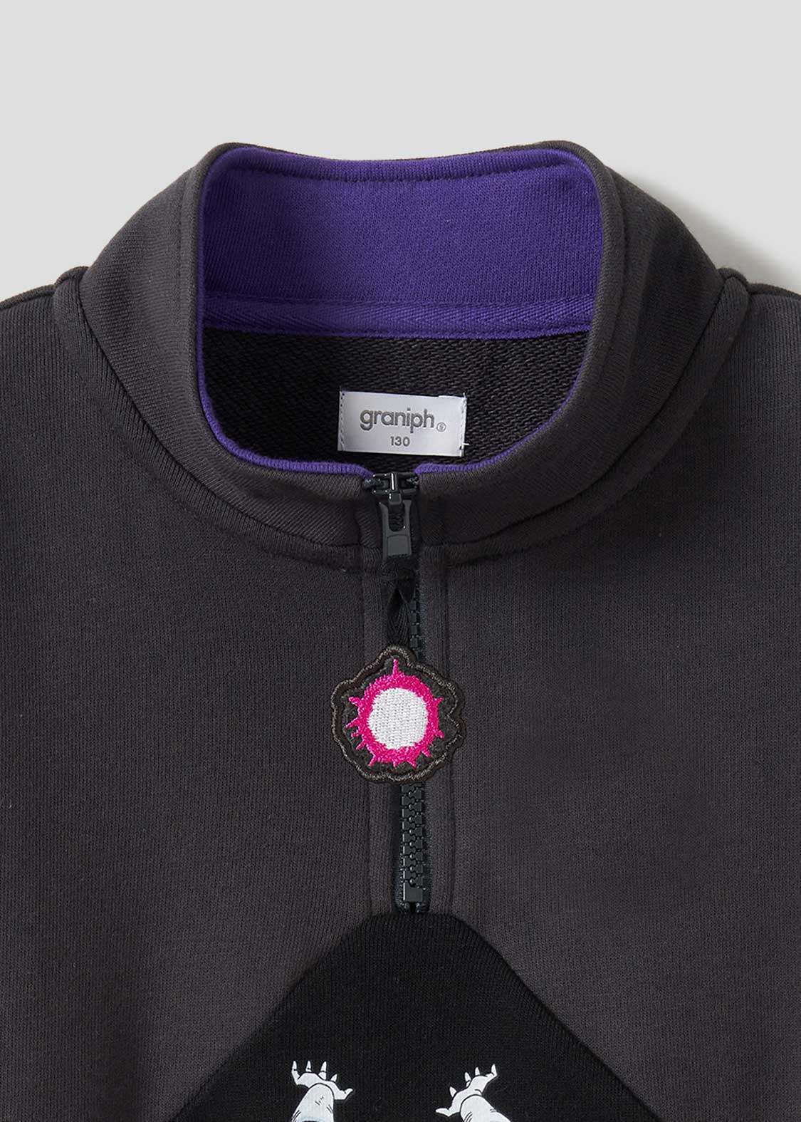 Dragon Ball Z Graniph Collection Collaboration Clothing - Frieza VS Super Saiyan Kids fleece half zip sweatshirt