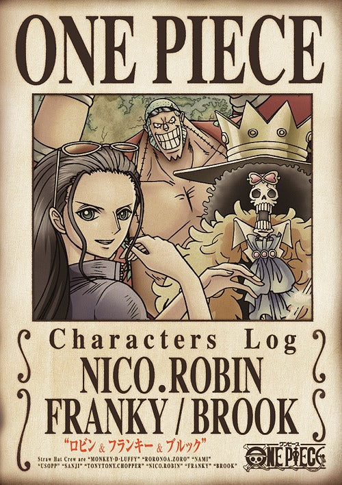 One Piece Characters Log "Robin & Franky & Brook" - DVD, Japanese Edition