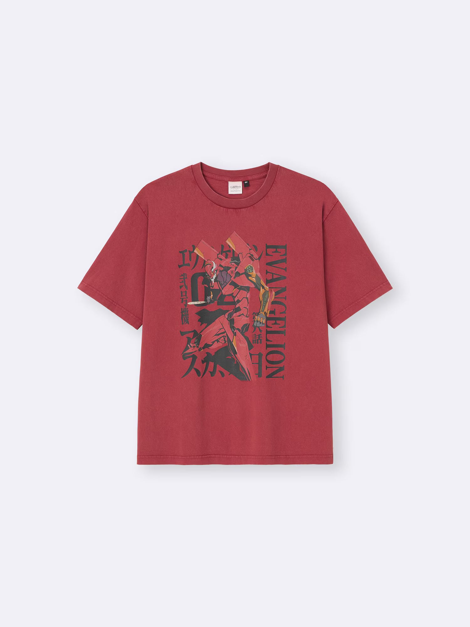 Evangelion X GU - Washed Graphic T-Shirt Red