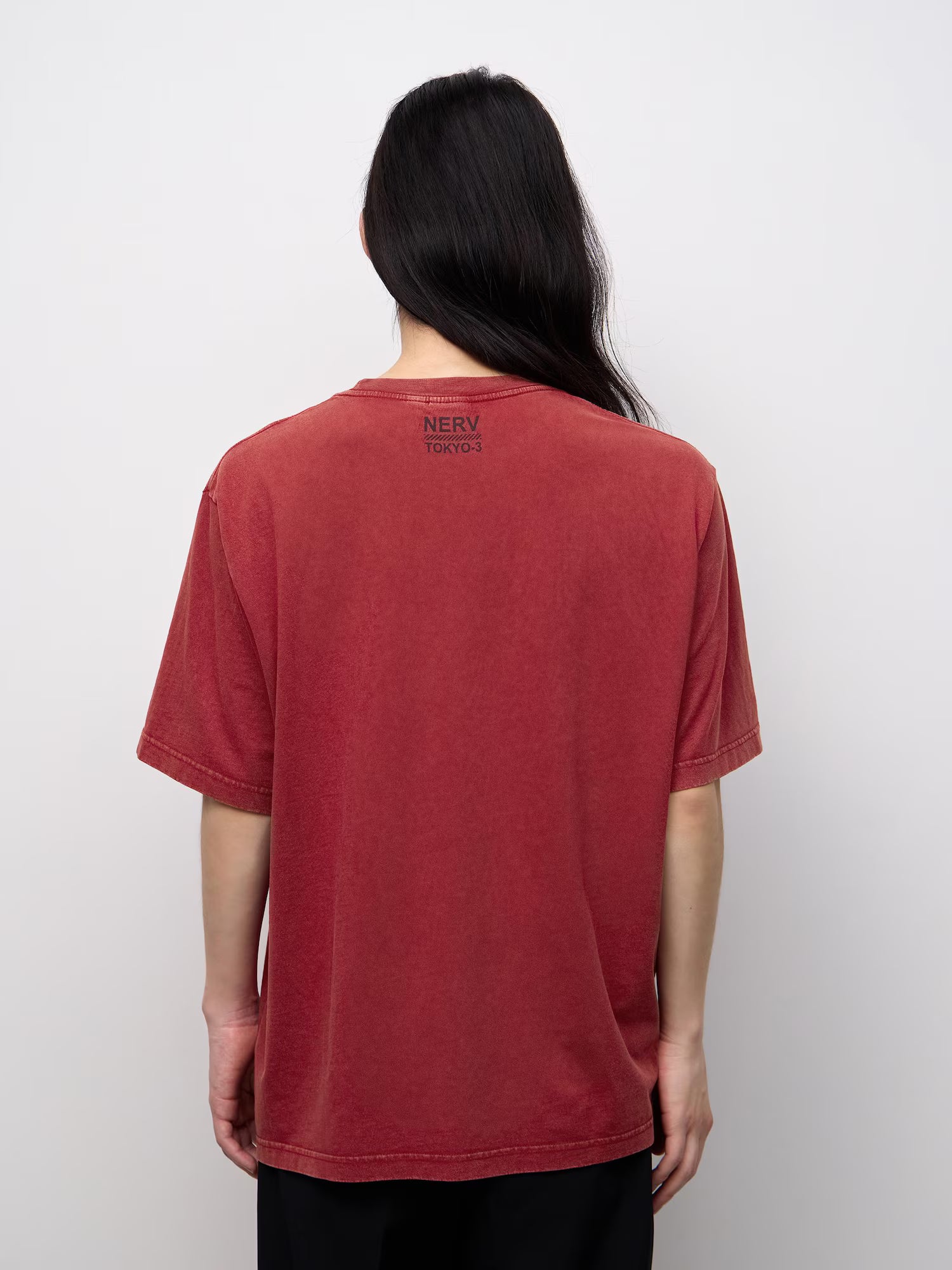 Evangelion X GU - Washed Graphic T-Shirt Red