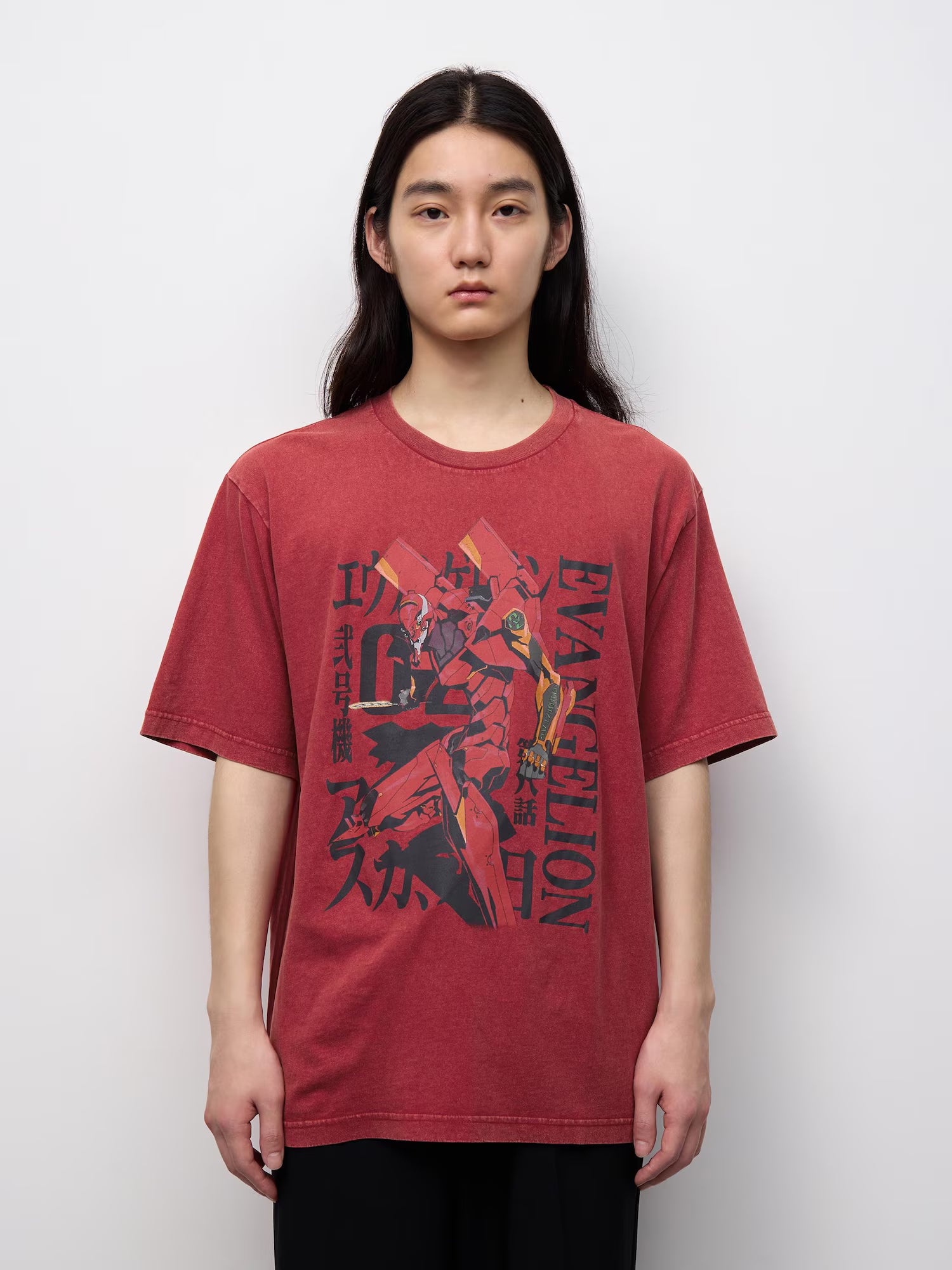 Evangelion X GU - Washed Graphic T-Shirt Red – JumpIchiban
