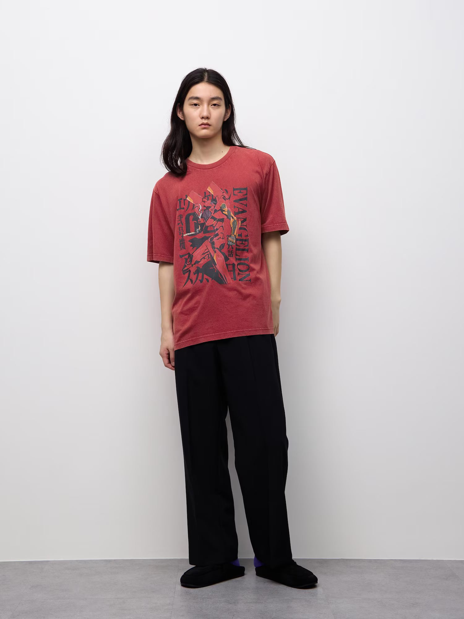 Evangelion X GU - Washed Graphic T-Shirt Red