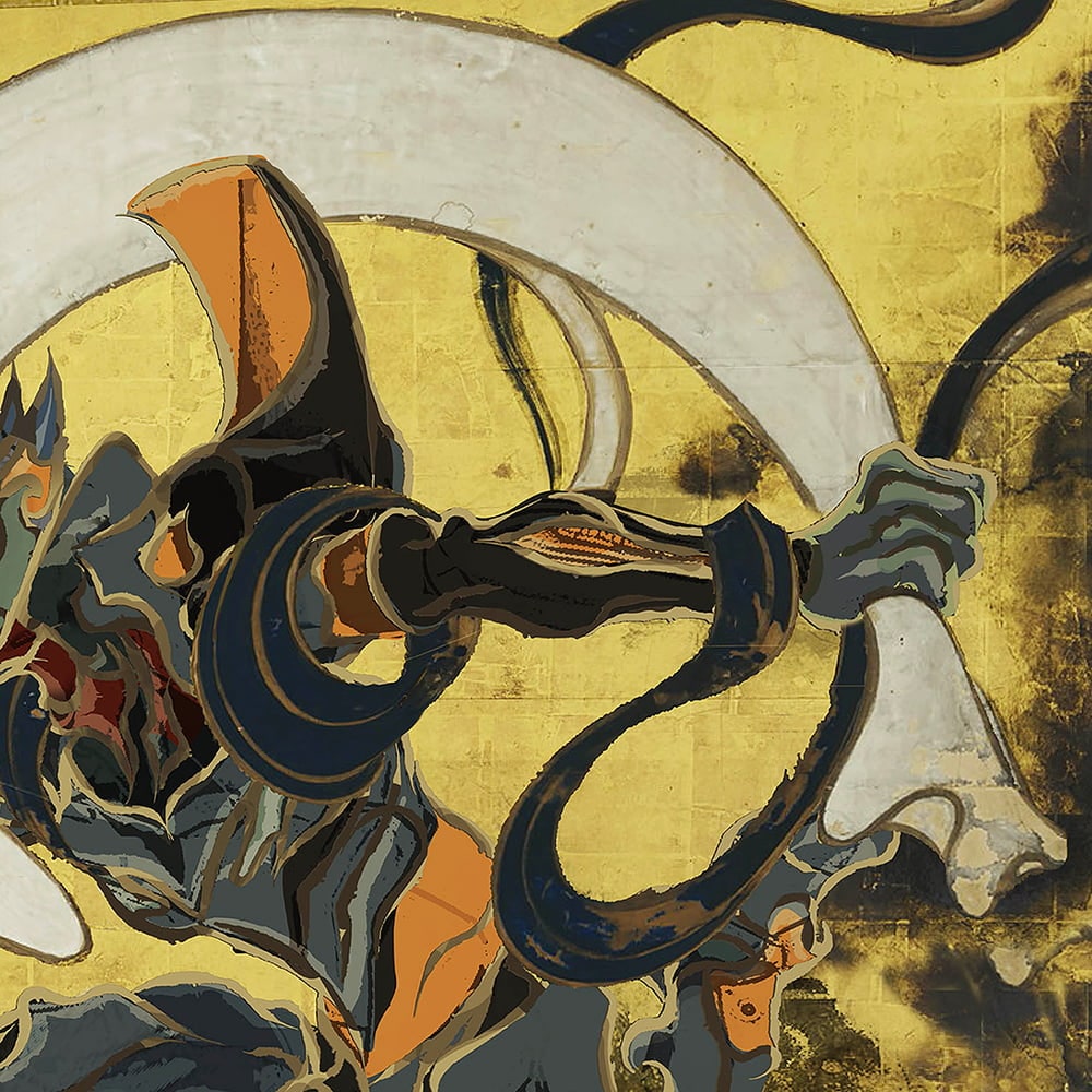 Evangelion x Ukiyoe - Folding Screen Fujin Mark.06/ Kaworu