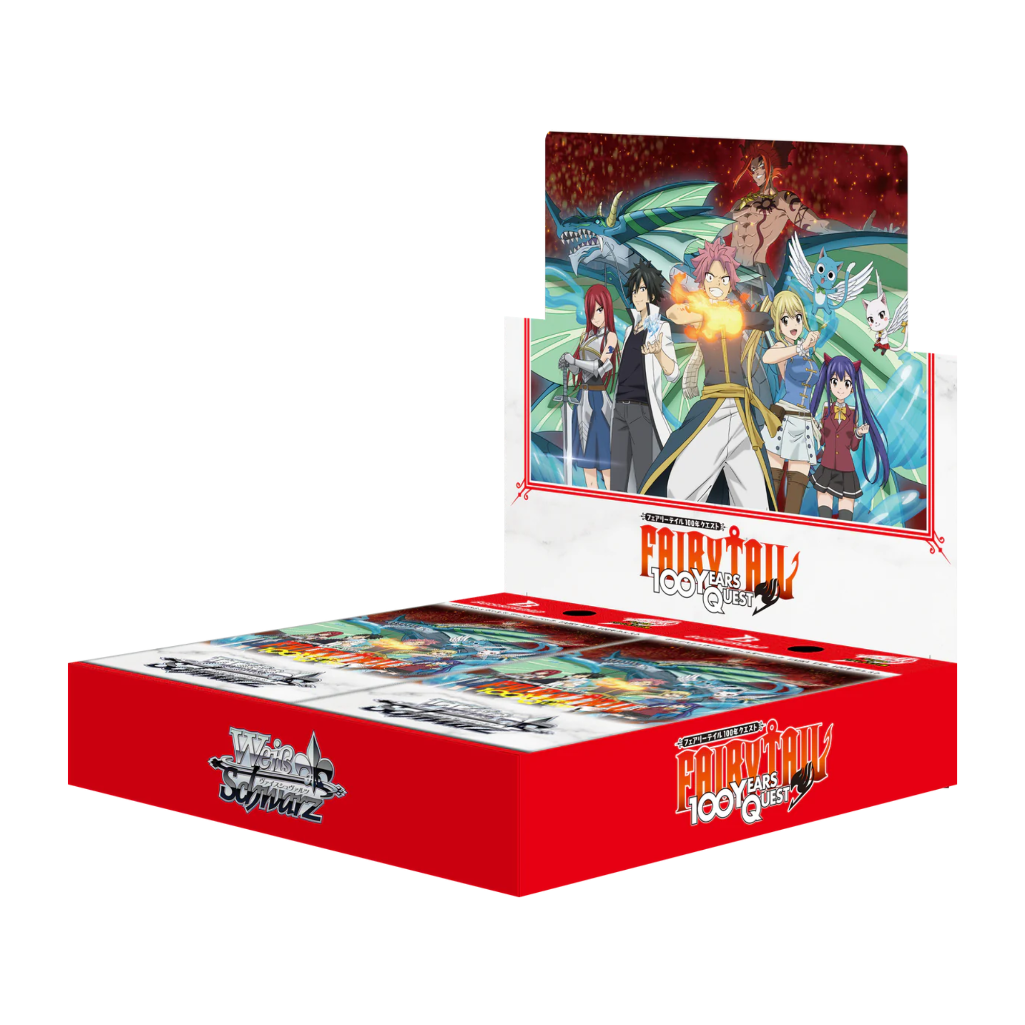 Fairy tail100年クエストシュリンク付き4 box FAIRY TAIL 100 YEARS QUEST CARD GAME BUSHIROAD WEISS SCHWARZ