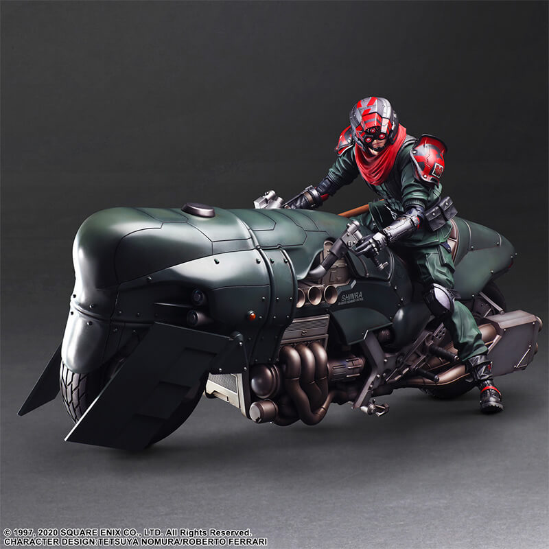 FINAL FANTASY VII REMAKE - ADVANCED BIKE GUARD SHINRA AND BIKE PLAY ARTS KAI FIGURE