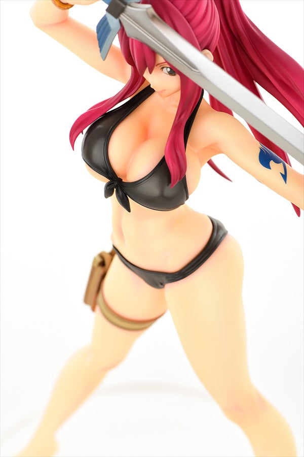 Fairy Tail Figure - Erza Scarlet Swimsuit Gravure Style Black Ver.