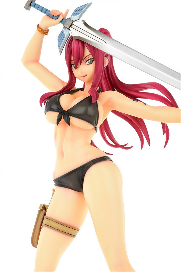 Fairy Tail Figure - Erza Scarlet Swimsuit Gravure Style Black Ver.