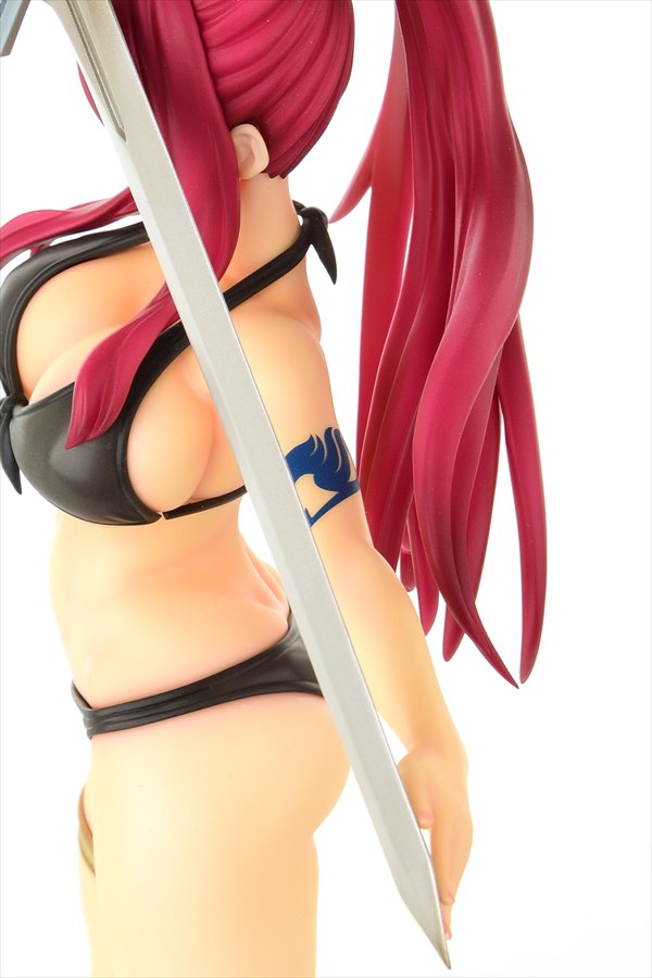 Fairy Tail Figure - Erza Scarlet Swimsuit Gravure Style Black Ver.