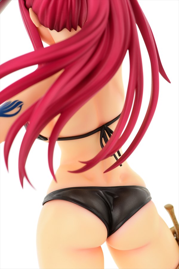 Fairy Tail Figure - Erza Scarlet Swimsuit Gravure Style Black Ver.