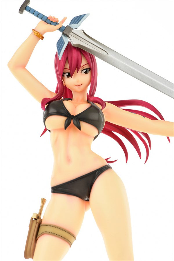 Fairy Tail Figure - Erza Scarlet Swimsuit Gravure Style Black Ver.