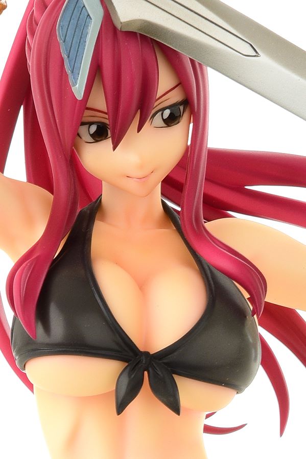 Fairy Tail Figure - Erza Scarlet Swimsuit Gravure Style Black Ver.