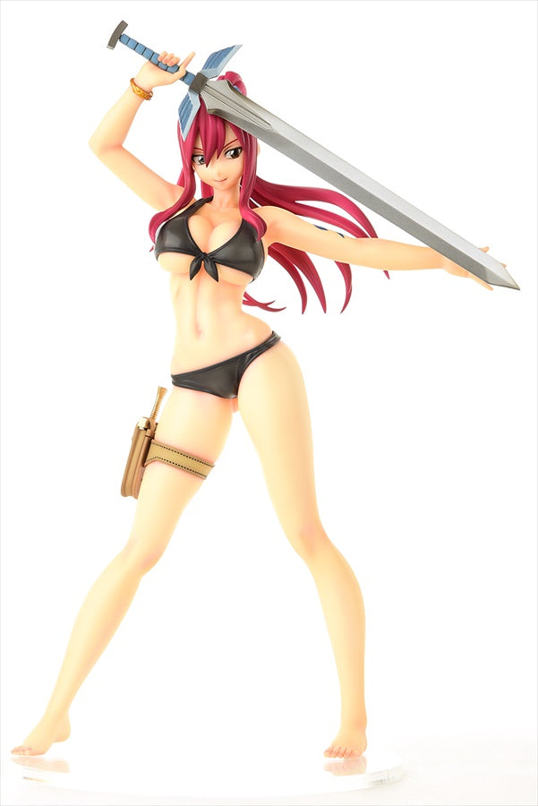 Fairy Tail Figure - Erza Scarlet Swimsuit Gravure Style Black Ver.
