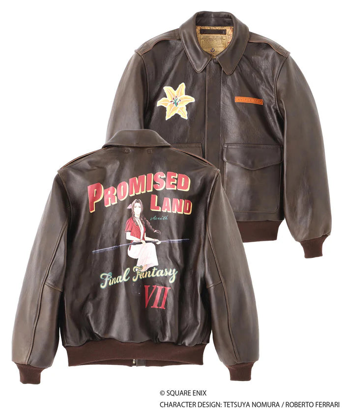 Final Fantasy VII Remake x Avirex Fashion Collection - A-2 AERITH Leather Jacket