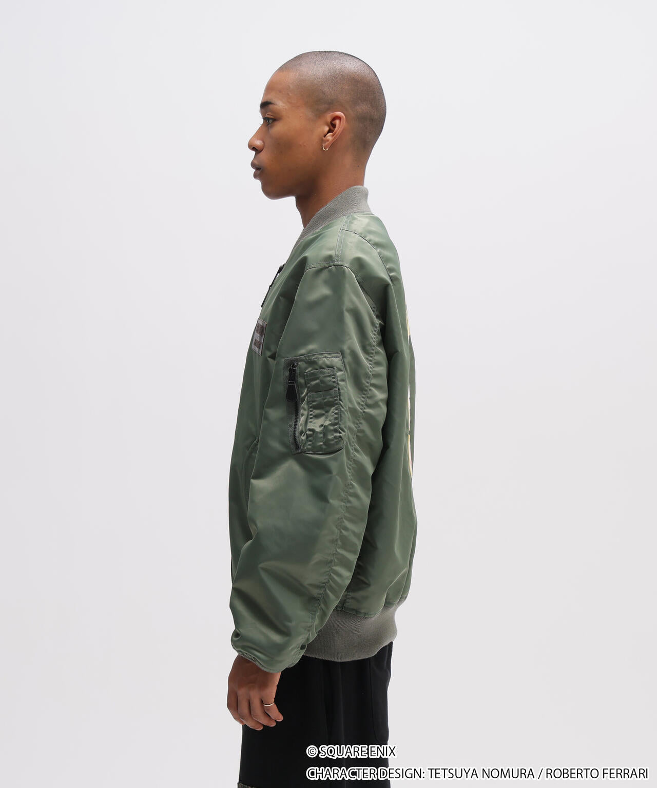 Final Fantasy VII Remake x Avirex Fashion Collection - MA-1 Chocobo Green Jacket