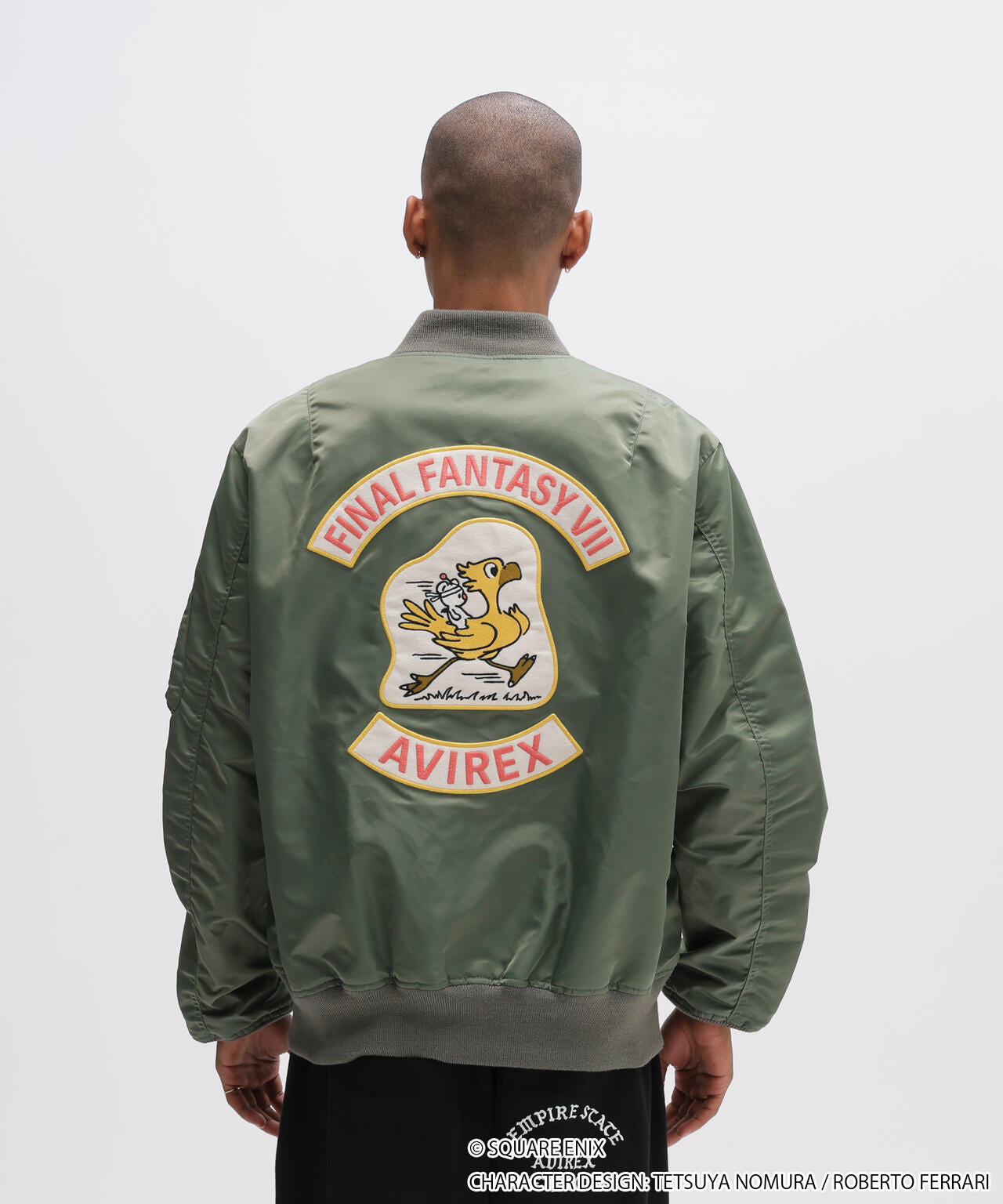 Final Fantasy VII Remake x Avirex Fashion Collection - MA-1 Chocobo Green Jacket