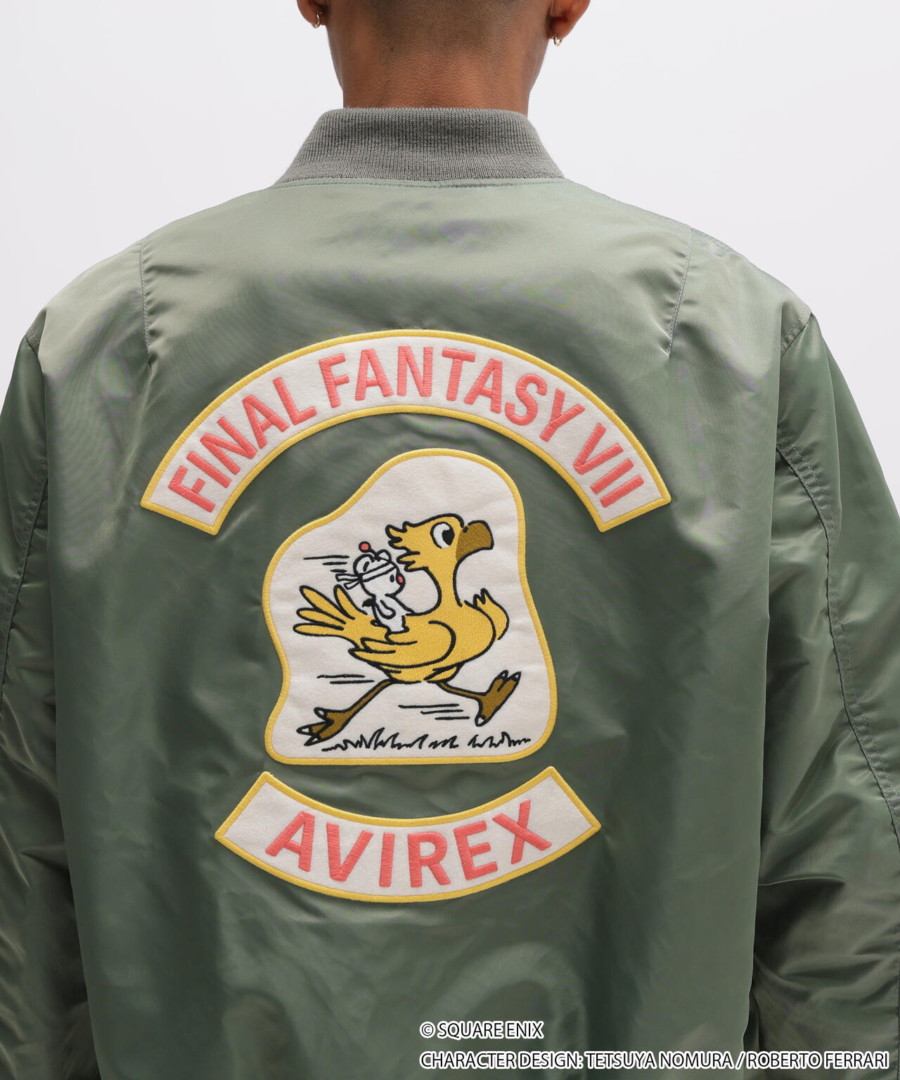 Final Fantasy VII Remake x Avirex Fashion Collection - MA-1 Chocobo Green Jacket
