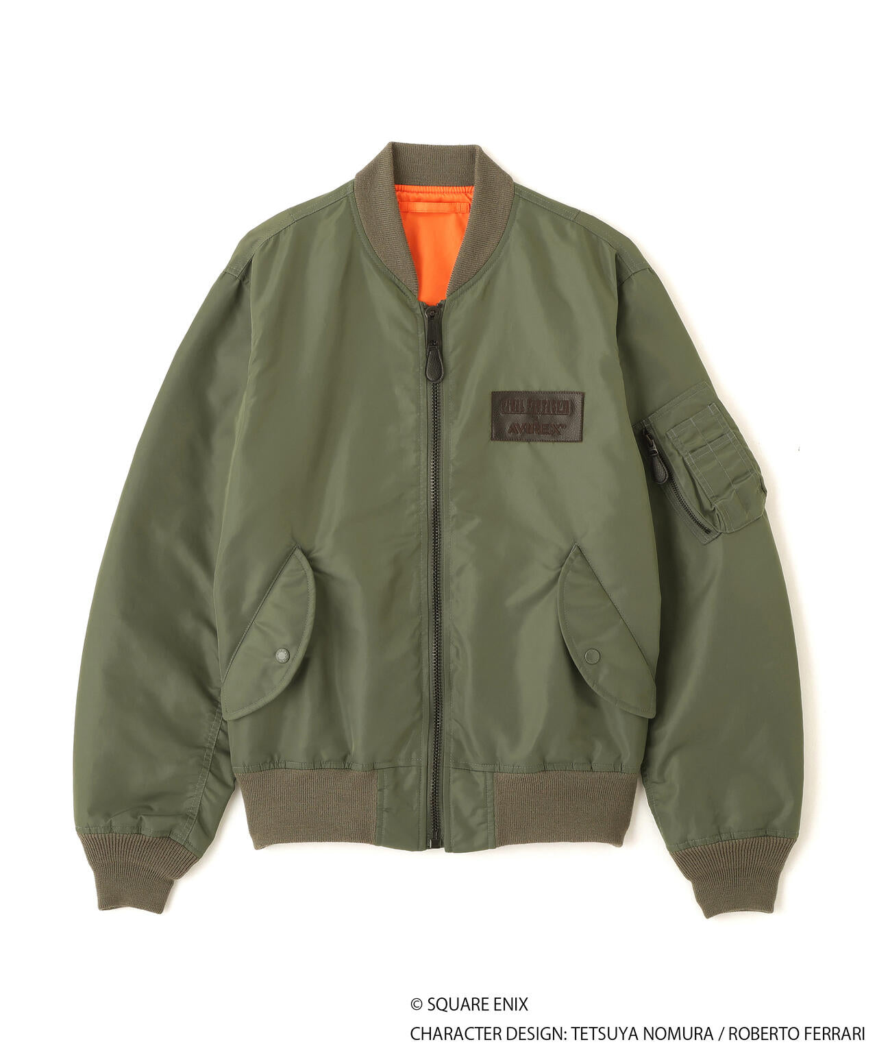 Final Fantasy VII Remake x Avirex Fashion Collection - MA-1 Chocobo Green Jacket