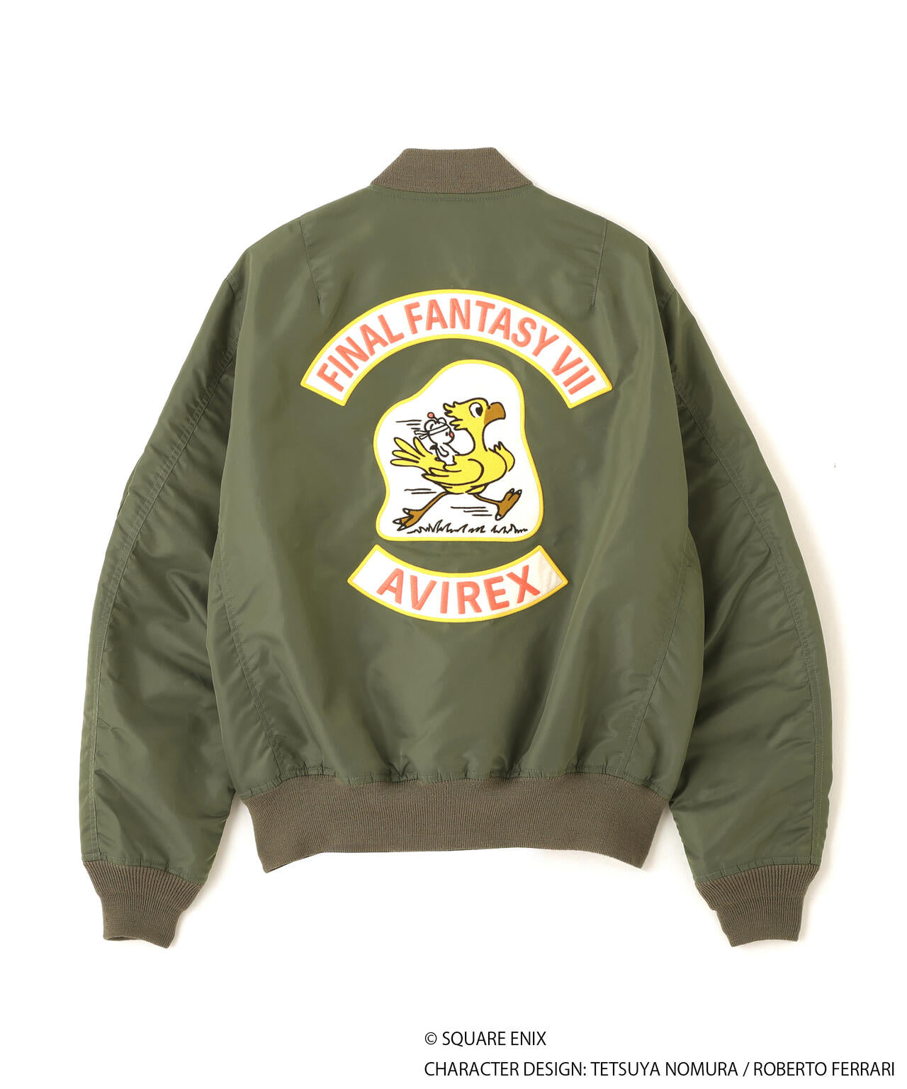 Final Fantasy VII Remake x Avirex Fashion Collection - MA-1 Chocobo Green Jacket