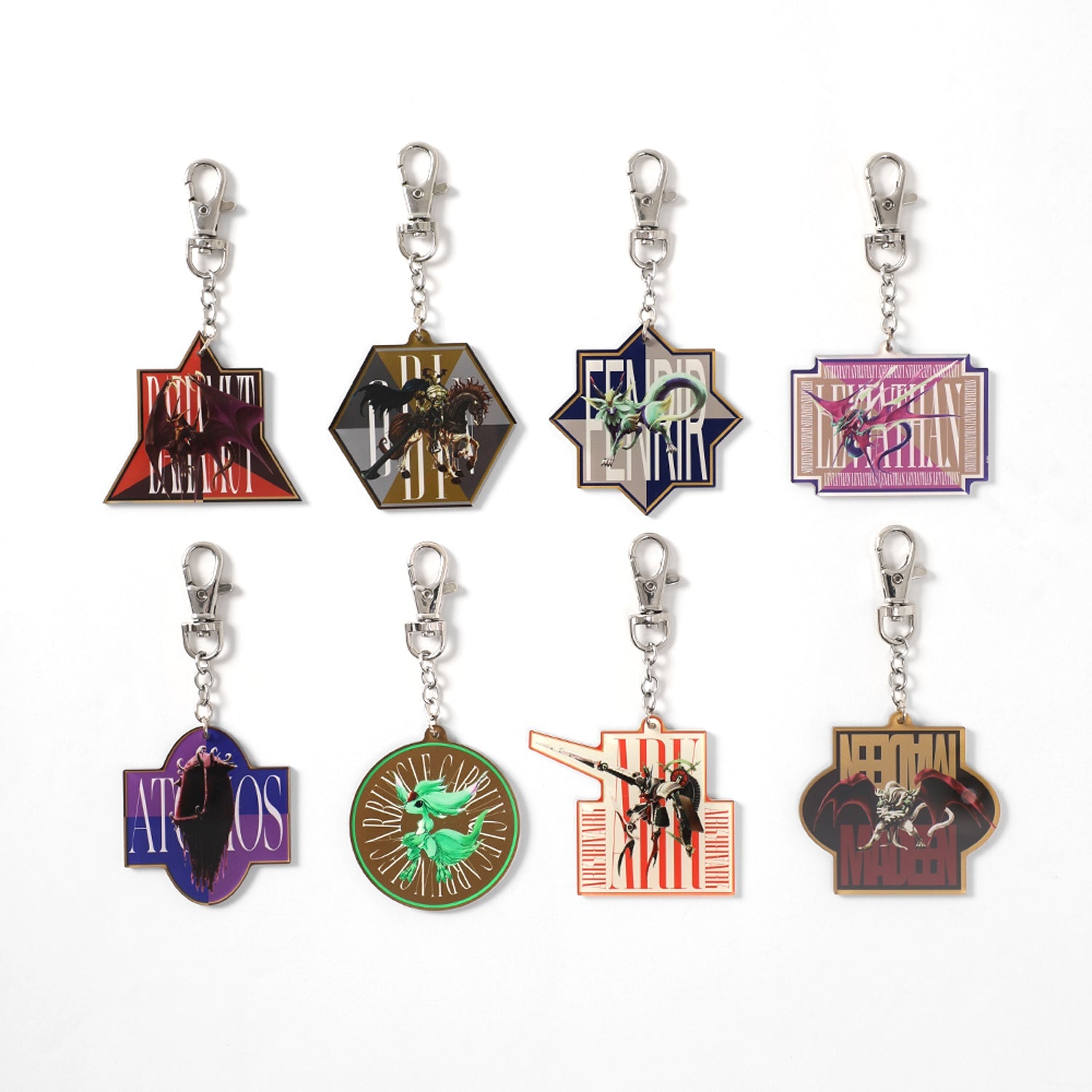 Final Fantasy IX x Daimaru Matsuzakaya Fashion Collection - Summoned Beast Acrylic Charm Complete Set of 8 Types