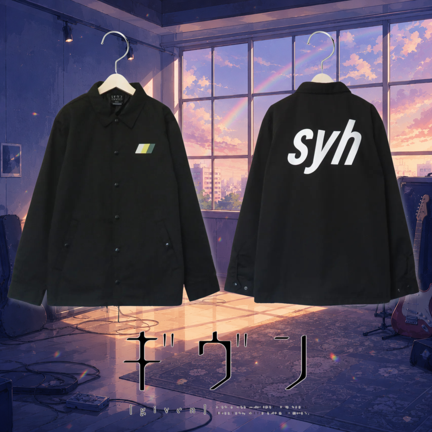 Given x Noitamina Apparel Pop Up Gallery - Coach Jacket syh