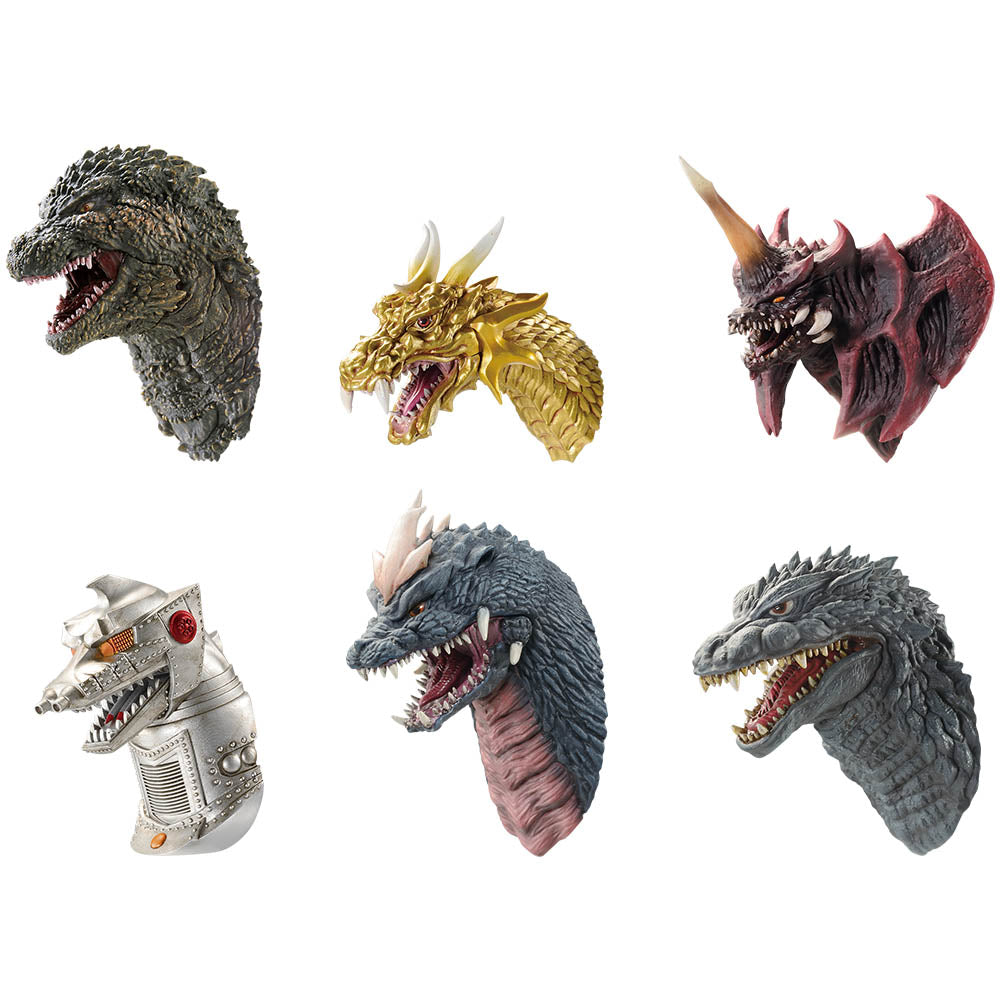 GODZILLA-1.0 ICHIBAN KUJI - PRIZE H - MONSTER HEAD MAGNET FULL SET 6 Pcs