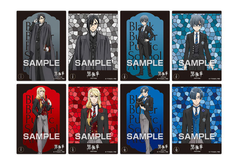 Black Butler Public School Arc - sample clear card designs 1 to 8