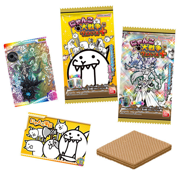 The Battle Cats Wafers +10 - Card & Wafer Box (20 Packs) RANDOM - official product visual 1; random assortment