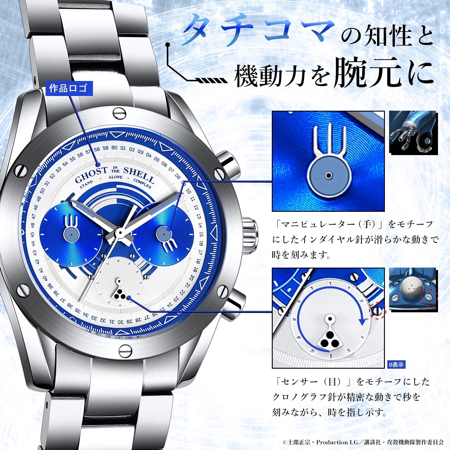 Ghost In The Shell: Stand Alone Complex - SAC Chronograph Watch Tachikoma Model