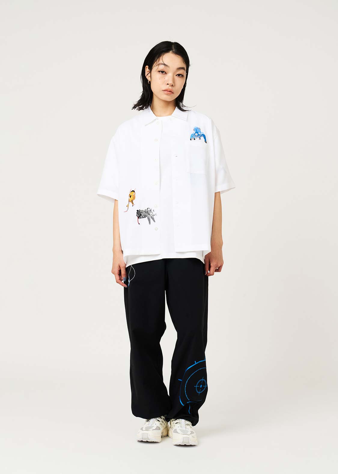Ghost in the Shell X Graniph Fashion Collection - Barrage Oversized Short-Sleeve Shirt