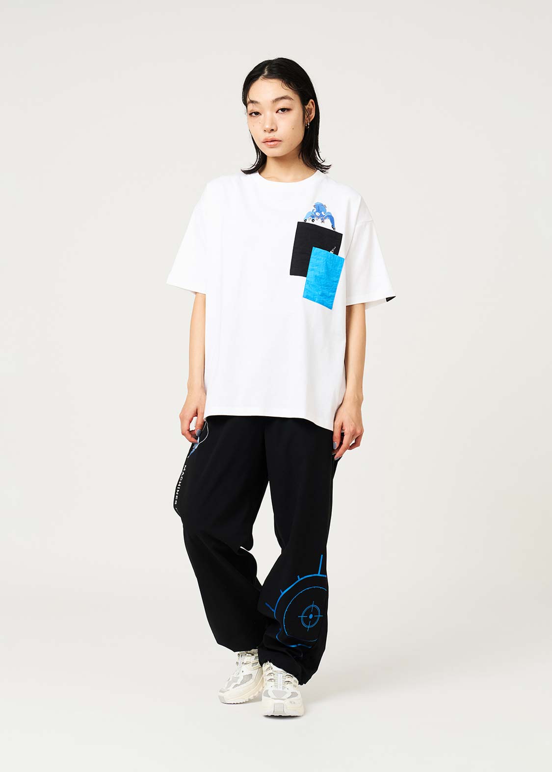 Ghost in the Shell X Graniph Fashion Collection - Goodbye Mr. Batou Big Silhouette T-Shirt