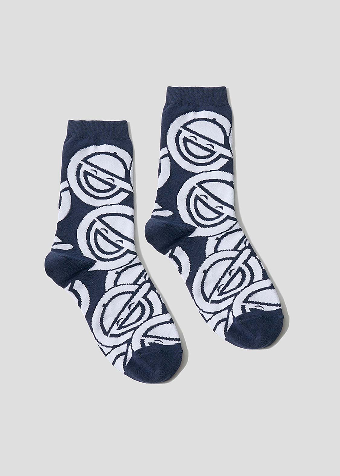 Ghost in the Shell X Graniph Fashion Collection - The Laughing Man Pattern Mid-Calf Socks