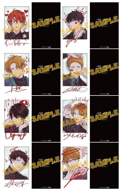 Given Illustration Collection Release Commemoration 2nd Edition - Instax-style Card Complete Set of 8