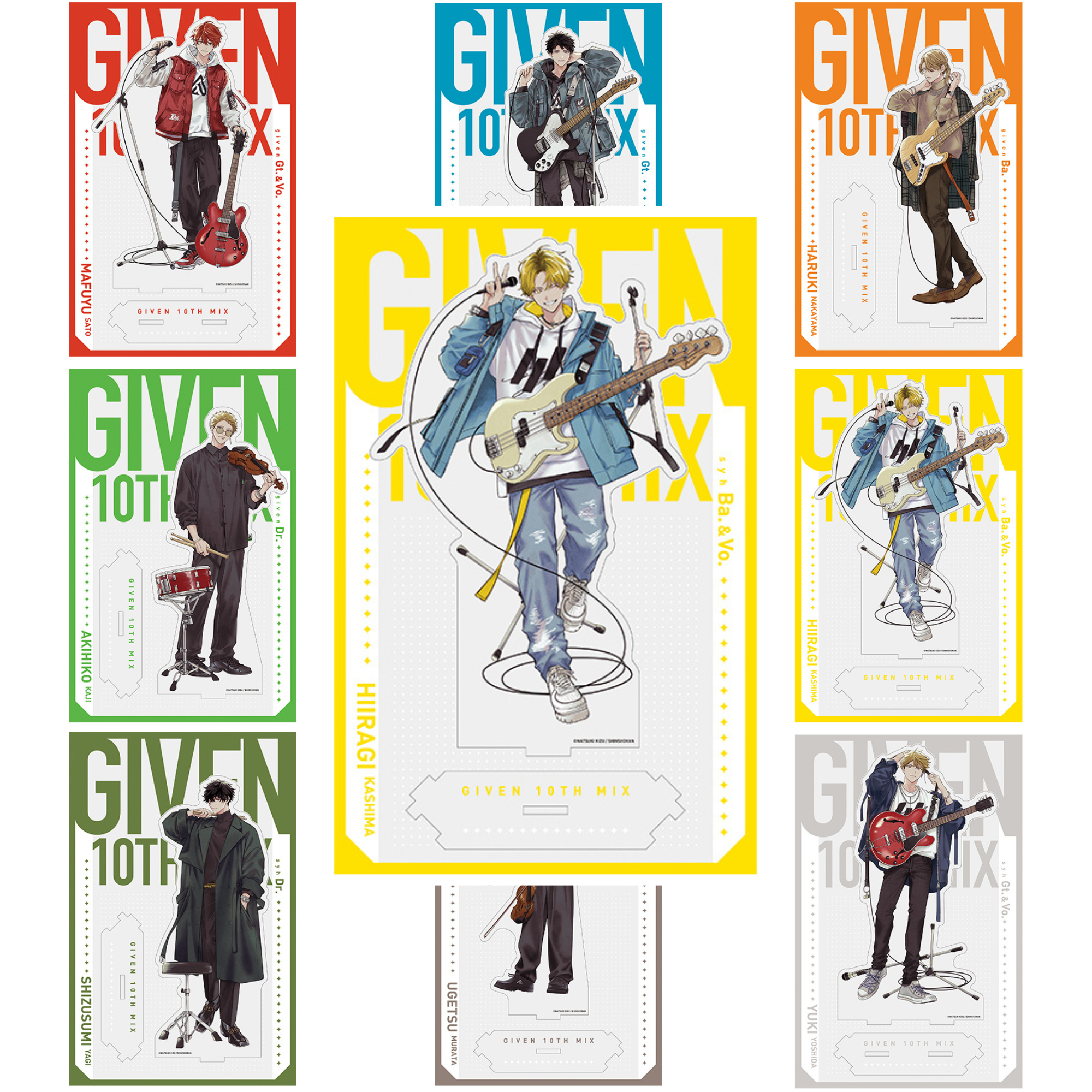 Given Triumphant Return Exhibition - Given 10th Mix Connectable Big Acrylic Stand (8 Types)