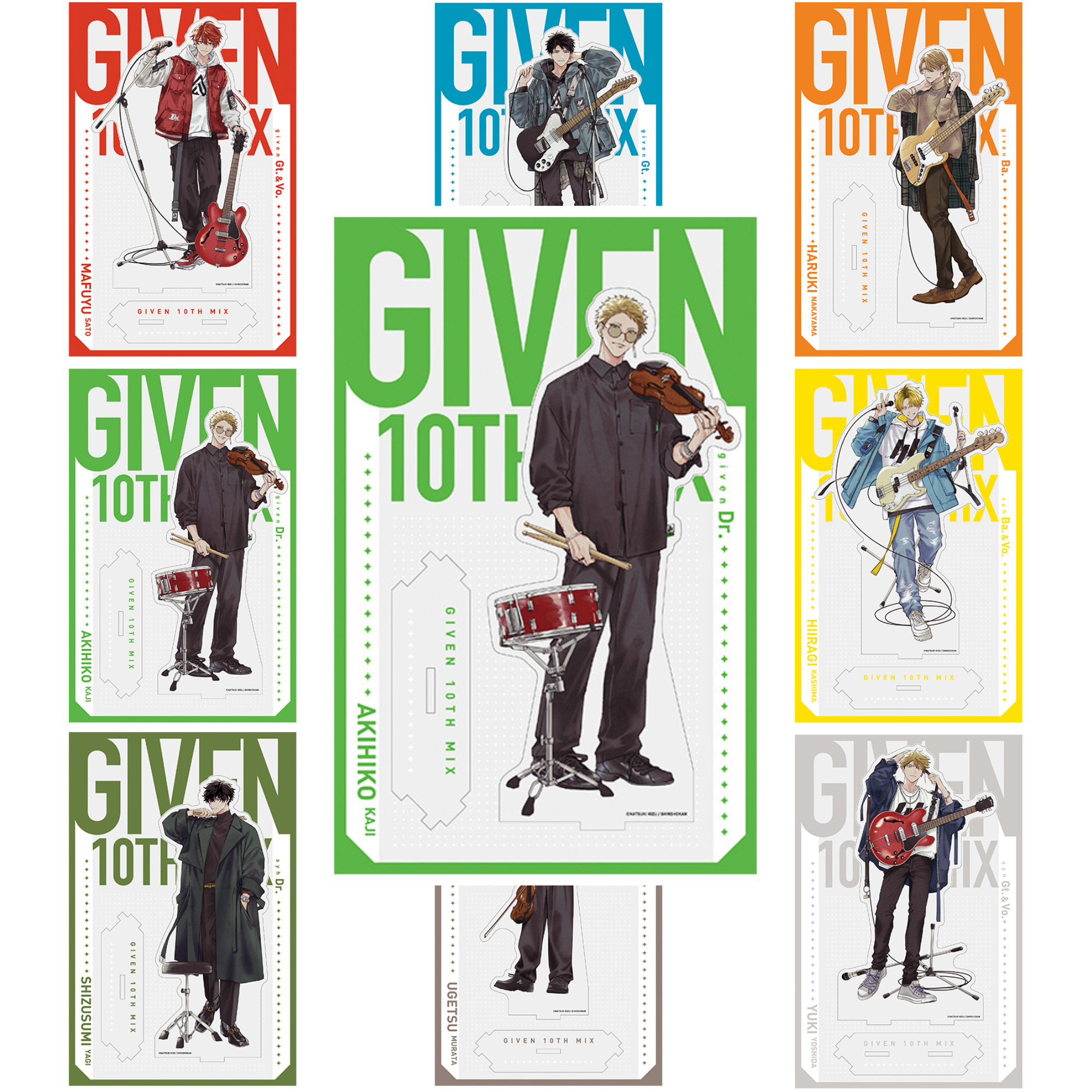 Given Triumphant Return Exhibition - Given 10th Mix Connectable Big Acrylic Stand (8 Types)