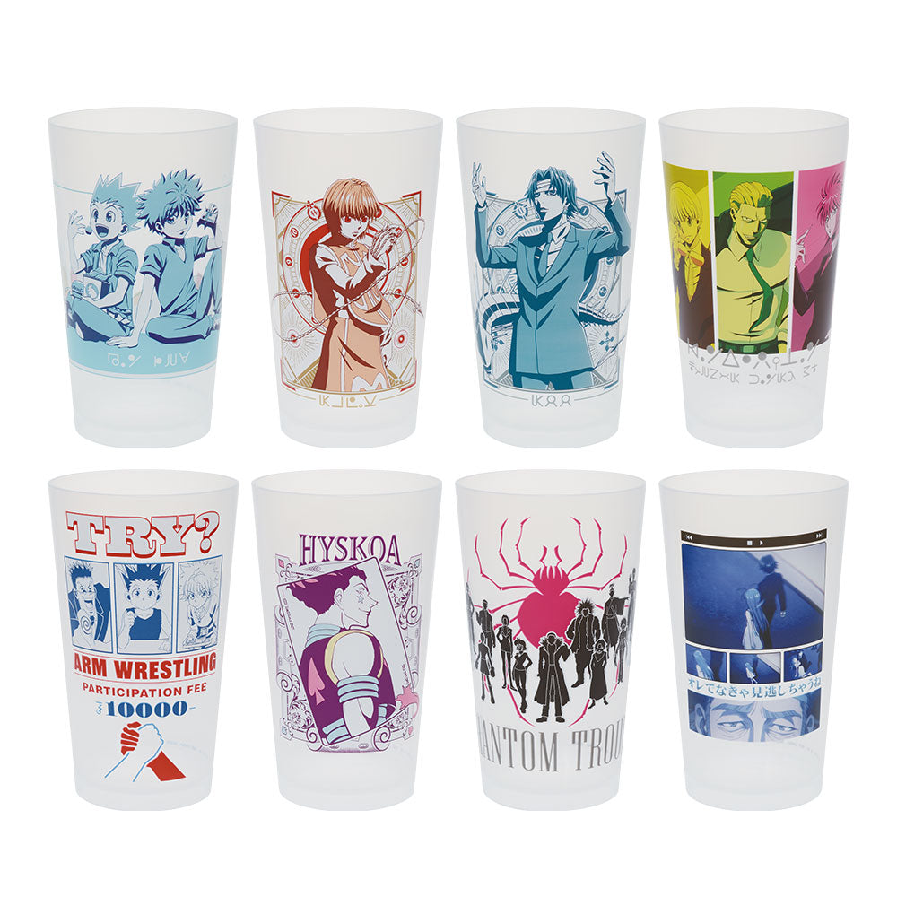 HUNTER×HUNTER ICHIBAN KUJI - REVENGE OF SCARLET - G PRIZE - TUMBLER FULL SET 8 Pcs