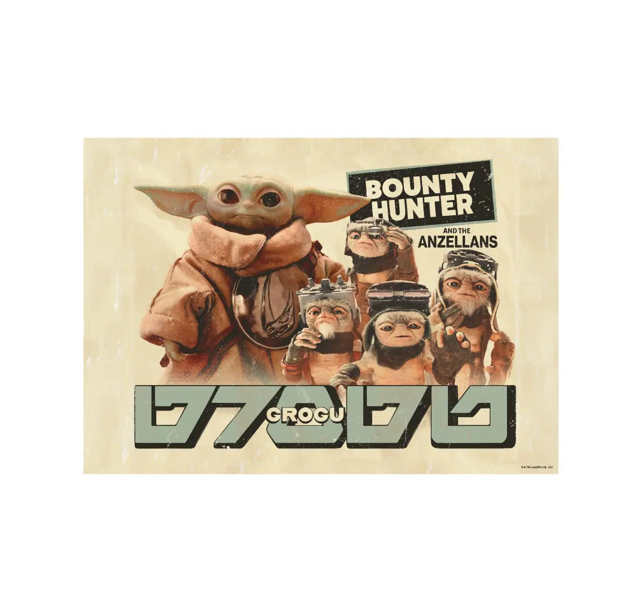 Happy Kuji Star Wars The Mandalorian and Grogu - H Prize Poster Complete Set of 10 Types