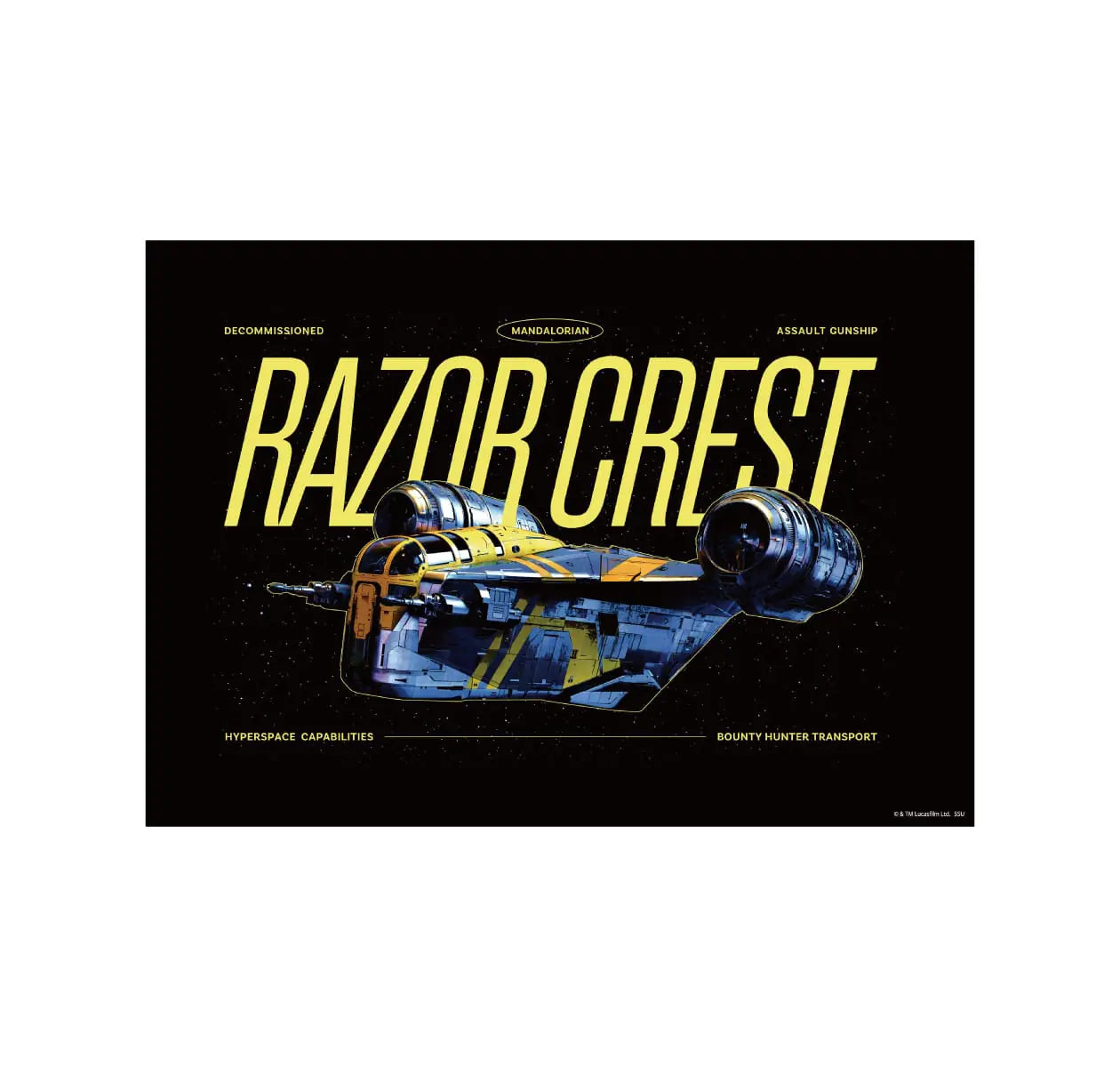 Happy Kuji Star Wars The Mandalorian and Grogu - H Prize Poster Complete Set of 10 Types