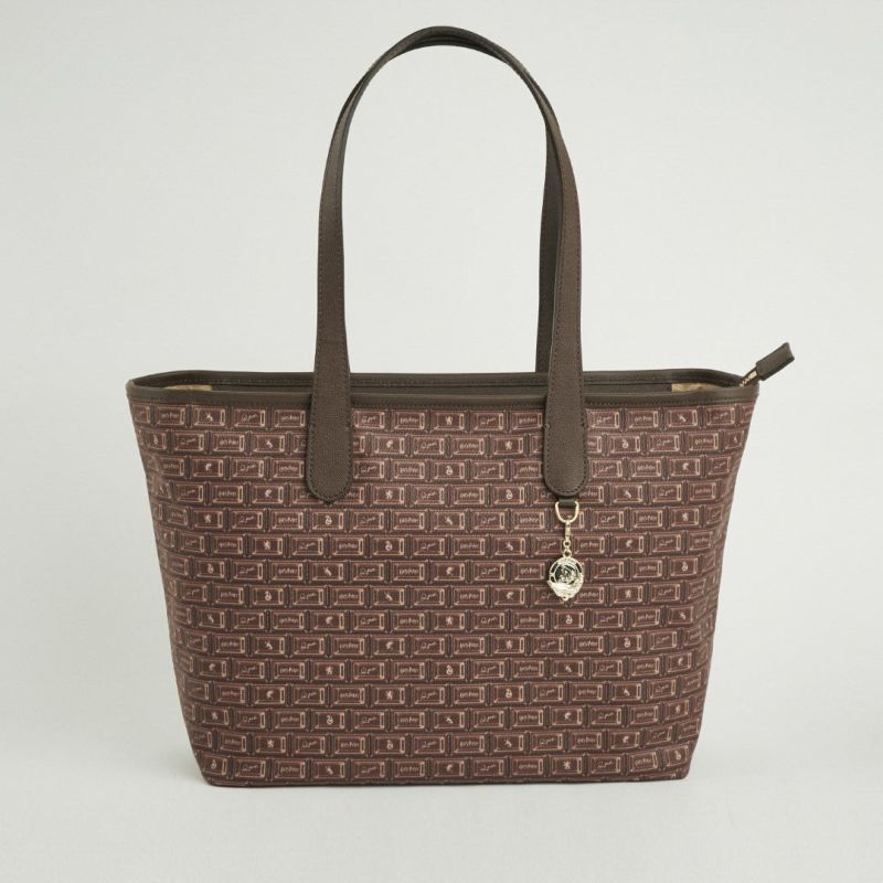 Harry Potter x Q-pot Collection - Hogwarts Chocolate Zip Tote Bag