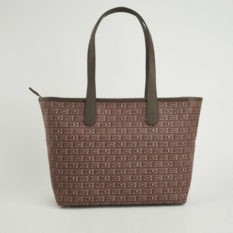 Harry Potter x Q-pot Collection - Hogwarts Chocolate Zip Tote Bag