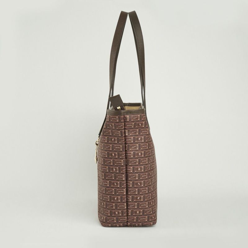 Harry Potter x Q-pot Collection - Hogwarts Chocolate Zip Tote Bag