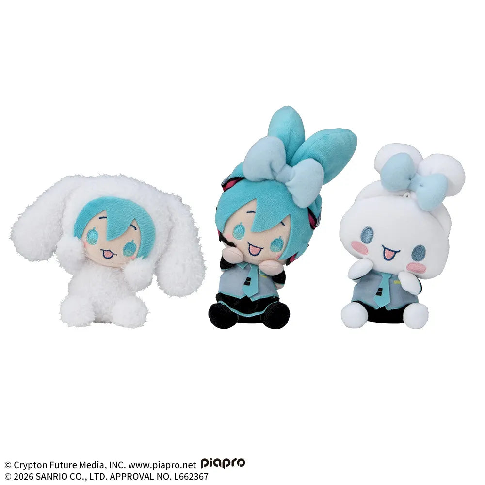 Hatsune Miku Hyokopyoko - Hatsune Miku x Cinnamoroll Hopping Mascots (3 Types)